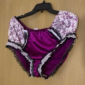 💜💜FOR THE LOVE OF PURPLE & LACE! PLUS SIZE 3XL WASHED NEVER WORN SEXY PANTY💜💜